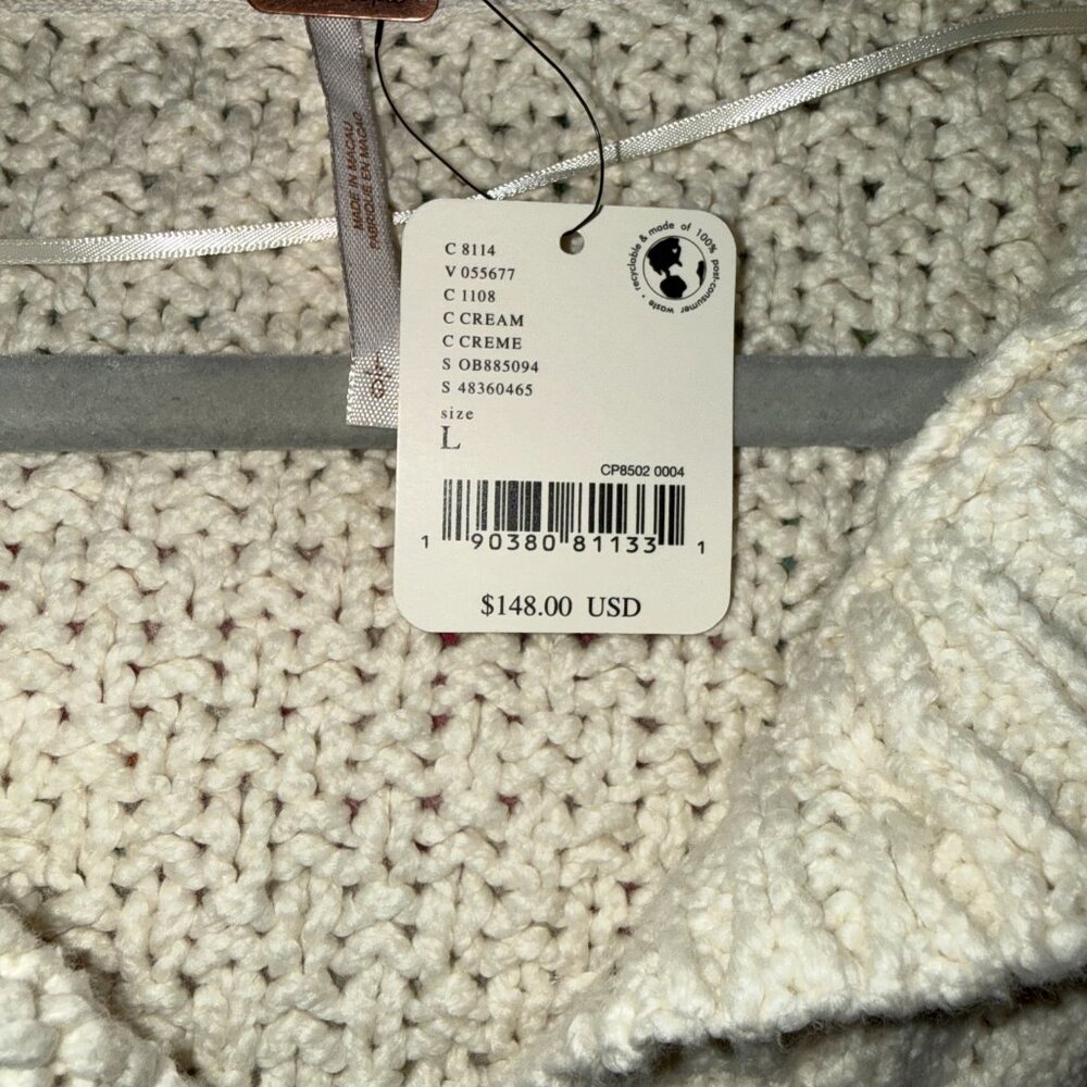 NWT Free People Bonfire Cable Knit Cardigan - Picture 4 of 6